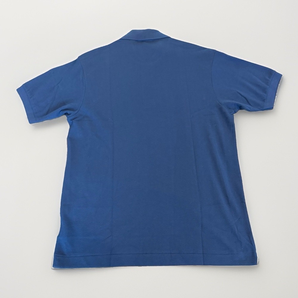 Lacoste Men's Polo Shirt M Blue Classic Fit Short Sleeve 100% Cotton Preppy NWT - Picture 2 of 6
